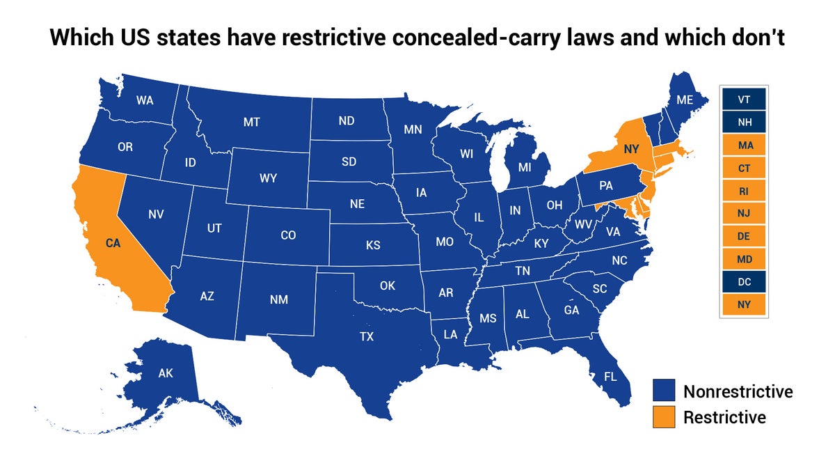 concealed carry map