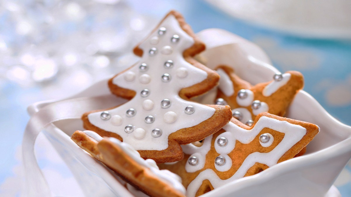 silver dragee cookies istock