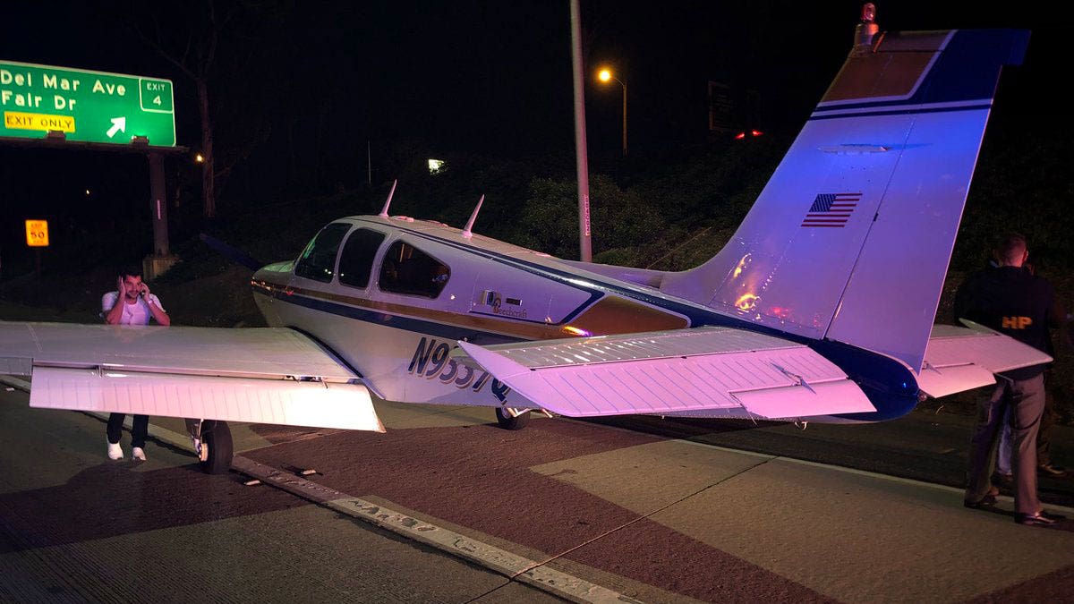 costa mesa plane highway fire dept