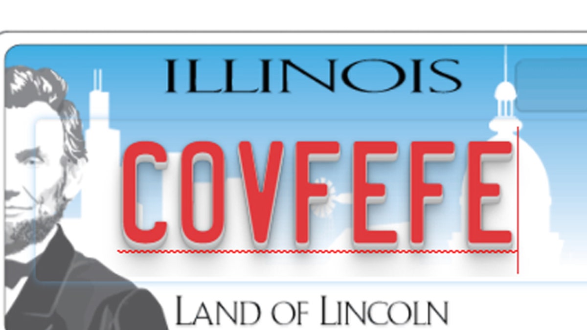 covfefe license plate