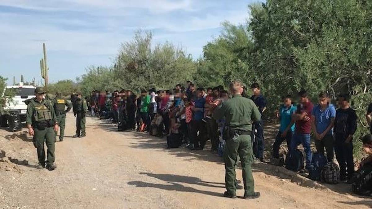 Border Patrol stops caravan of 128 illegal immigrants from