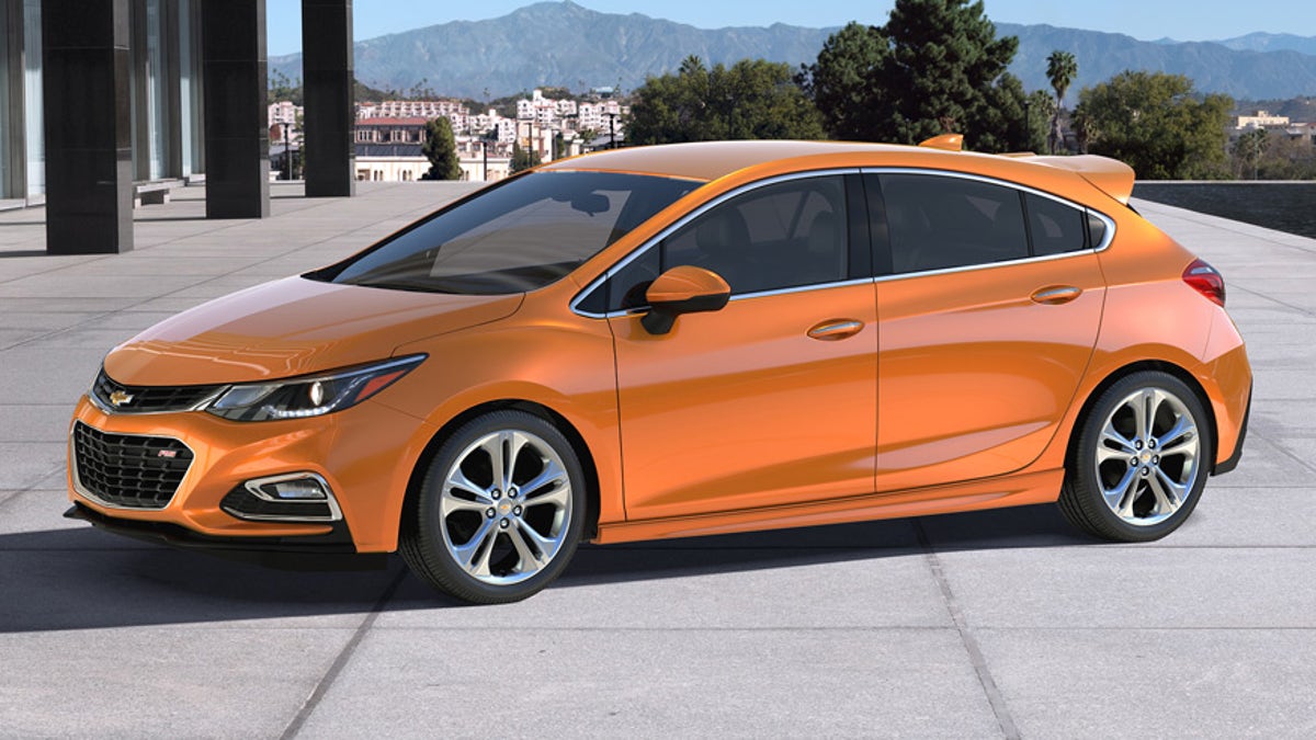 A 2018 Chevrolet Cruze RS hatchback, which will be discontinued in 2019. Trump said Monday the car was "not selling," and he appeared to be correct.