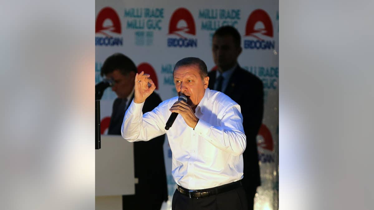 Turkish President Recep Tayyip Erdogan in 2014, when he was prime minister campaigning before the election. A failed coup attempt against him last year has led to a crackdown on those perceived as opponents, as well as reversing gains by women's rights groups.