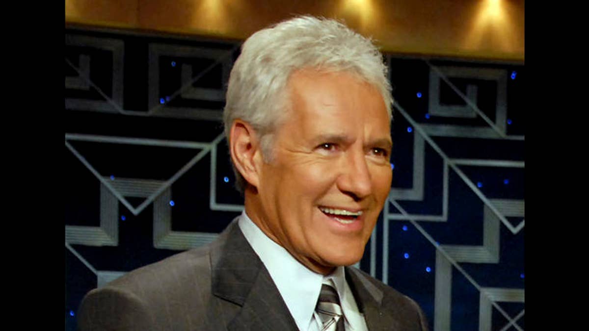 **FILE**Show host Alex Trebek talks prior to taking part in a taping of 