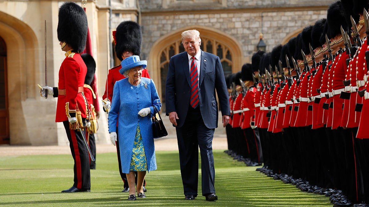 trump queen elizabeth AP