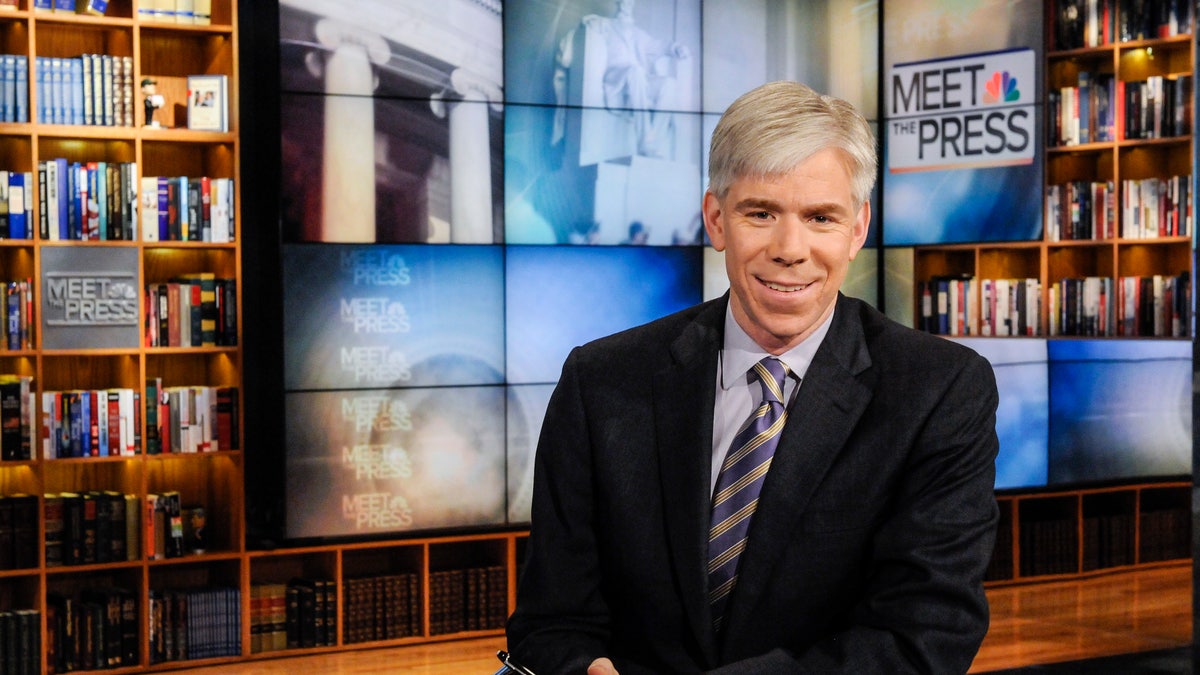 David Gregory on set of Meet The Press