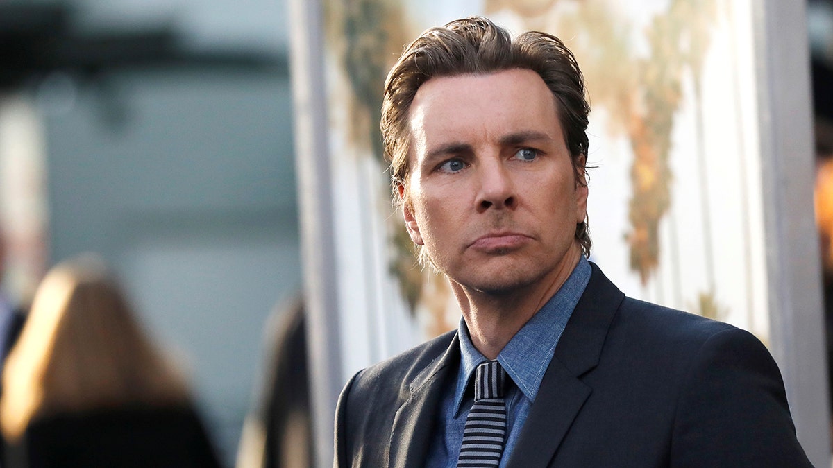 Director and cast member Dax Shepard poses at the premiere of 