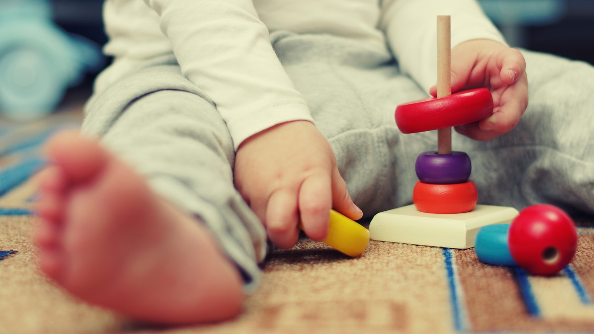 day care child playing