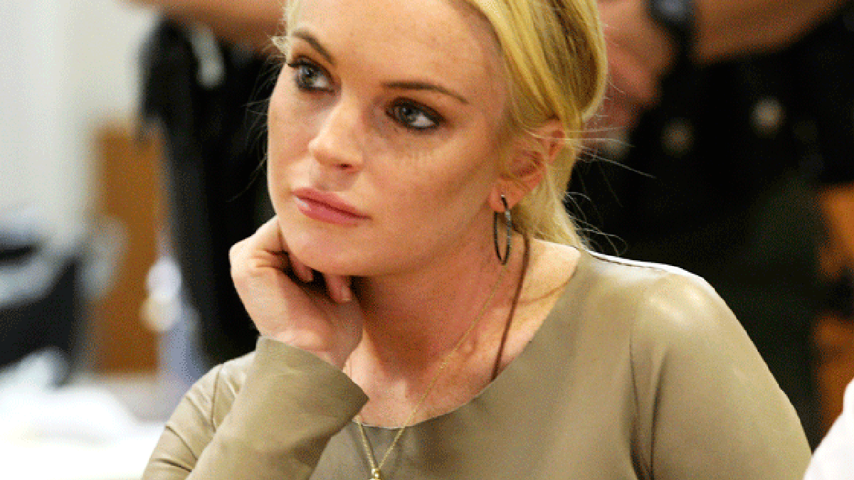 Lindsay Lohan in court 