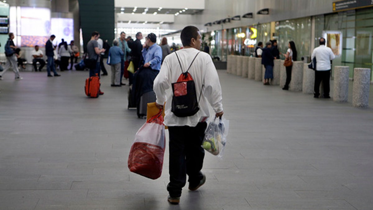 deported man leaving