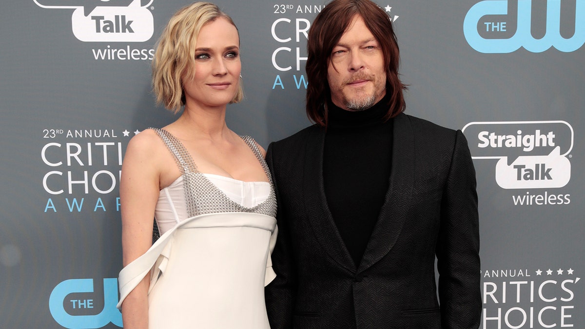 23rd Critics' Choice Awards â Arrivals â Santa Monica, California, U.S.,Â 11/01/2018Â â Diane Kruger and Norman Reedus. REUTERS/Monica Almeida - HP1EE1B1UFL8M