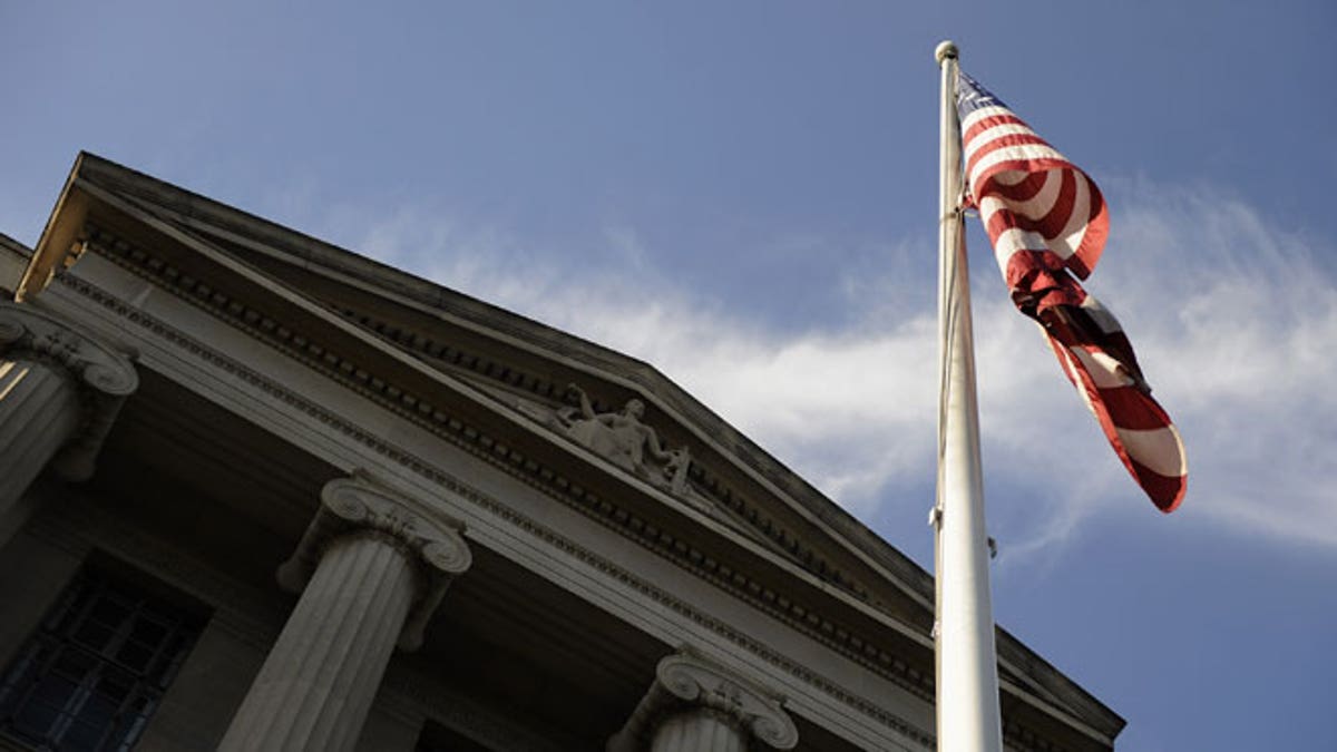 FILE: This image shows the Justice Department building in Washington, D.C.