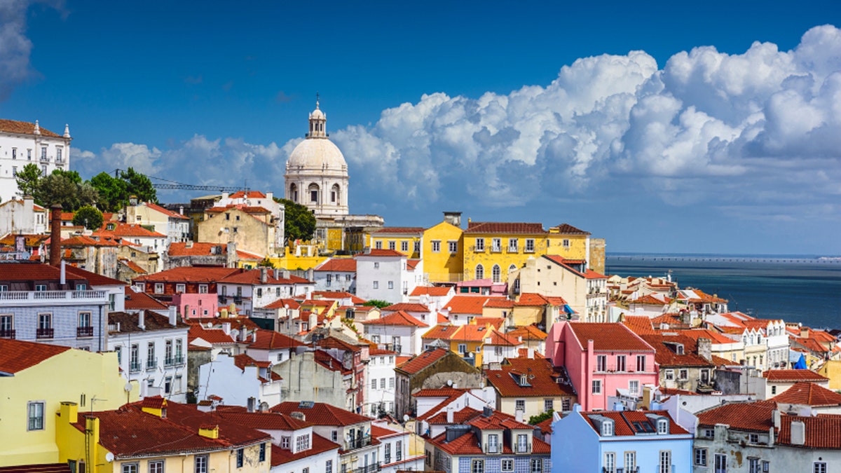 Lisbon, Portugal Skyline at Alfama