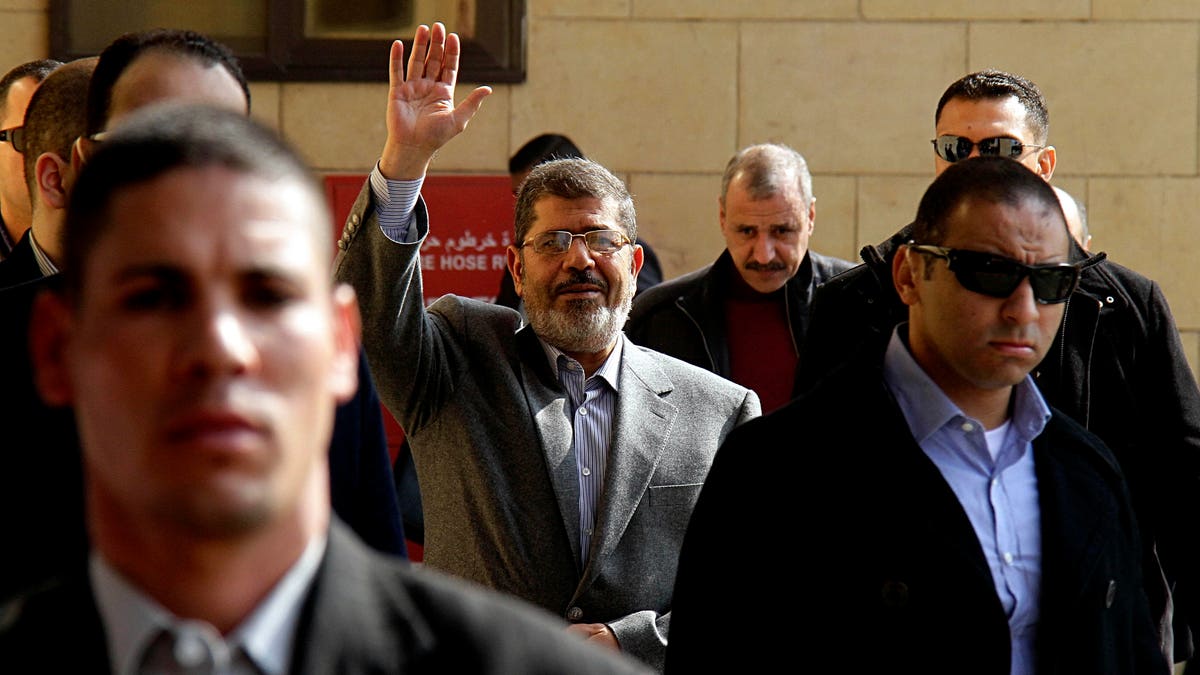 Mideast  Egypt Morsi's Image