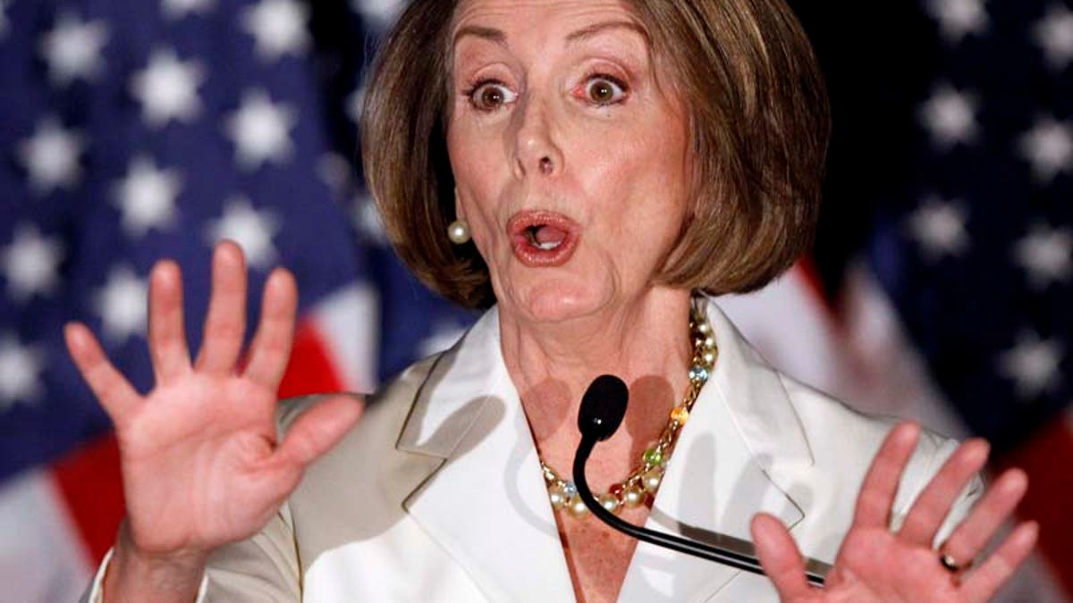 House Speaker Nancy Pelosi of Calif., speaks to supporters at an election night party in Washington, Tuesday, Nov. 2, 2010. (AP Photo/Alex Brandon)