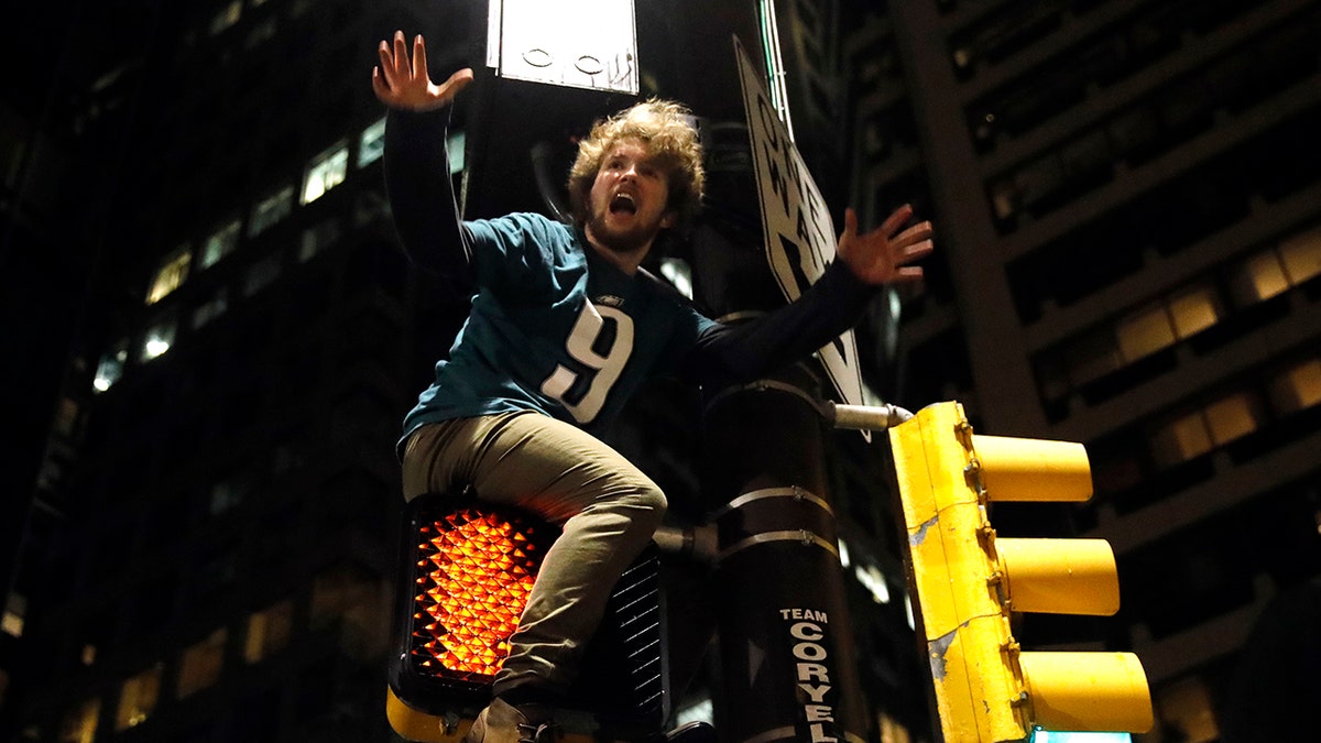 Super Bowl celebration in Philadelphia turns rowdy after Eagles win  championship