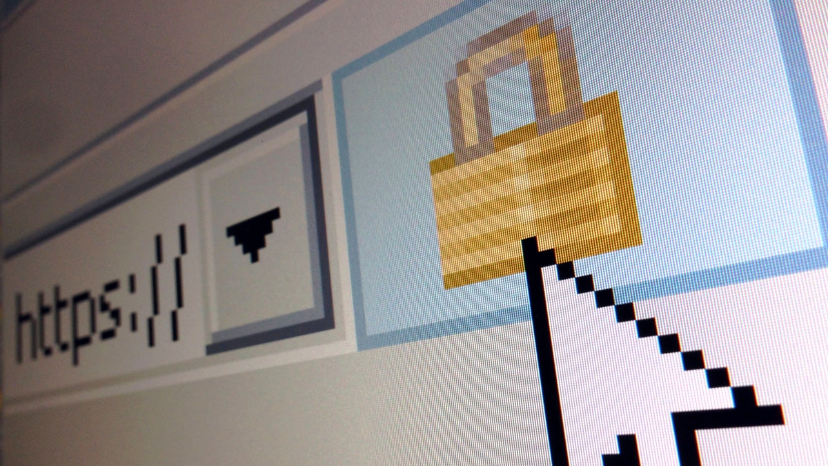 A lock icon, signifying an encrypted Internet connection, is seen on an Internet Explorer browser in a photo illustration in Paris April 15, 2014. About two thirds of all websites use code known as OpenSSL to help secure those encrypted sessions. Researchers last week warned they have uncovered a security bug in OpenSLL dubbed Heartbleed, which could allow hackers to steal massive troves of information without leaving a trace.  REUTERS/Mal Langsdon  (FRANCE - Tags: SCIENCE TECHNOLOGY CRIME LAW) - RTR3LDWQ