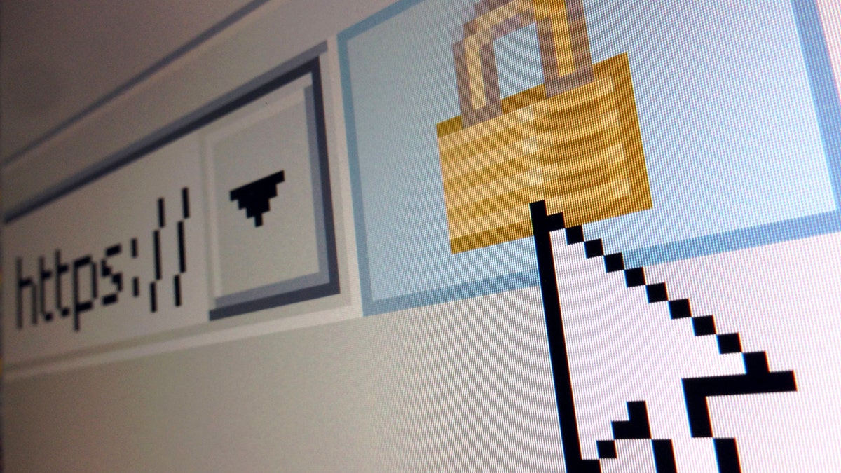 A lock icon, signifying an encrypted Internet connection, is seen on an Internet Explorer browser in a photo illustration in Paris April 15, 2014. About two thirds of all websites use code known as OpenSSL to help secure those encrypted sessions. Researchers last week warned they have uncovered a security bug in OpenSLL dubbed Heartbleed, which could allow hackers to steal massive troves of information without leaving a trace.  REUTERS/Mal Langsdon  (FRANCE - Tags: SCIENCE TECHNOLOGY CRIME LAW) - RTR3LDWQ