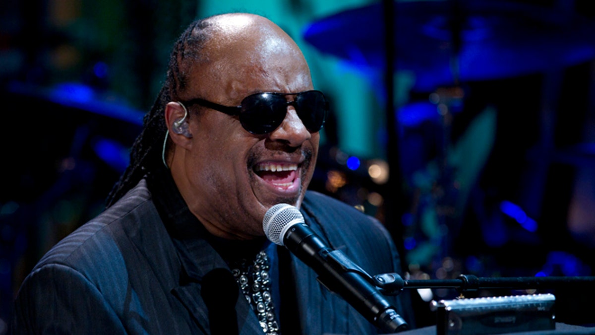 FILE - In this May 9, 2012 file photo, Stevie Wonder performs during the 