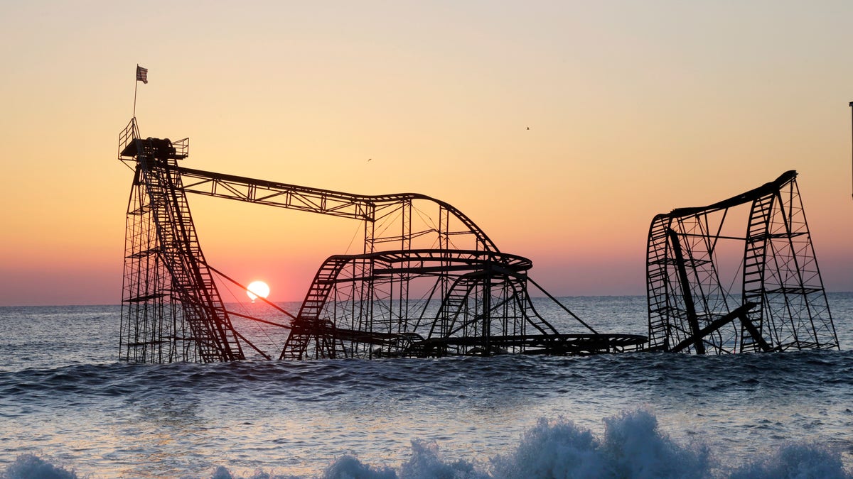 Coaster In Ocean