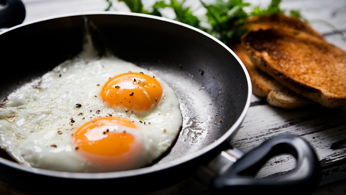 eggs in a pan istock