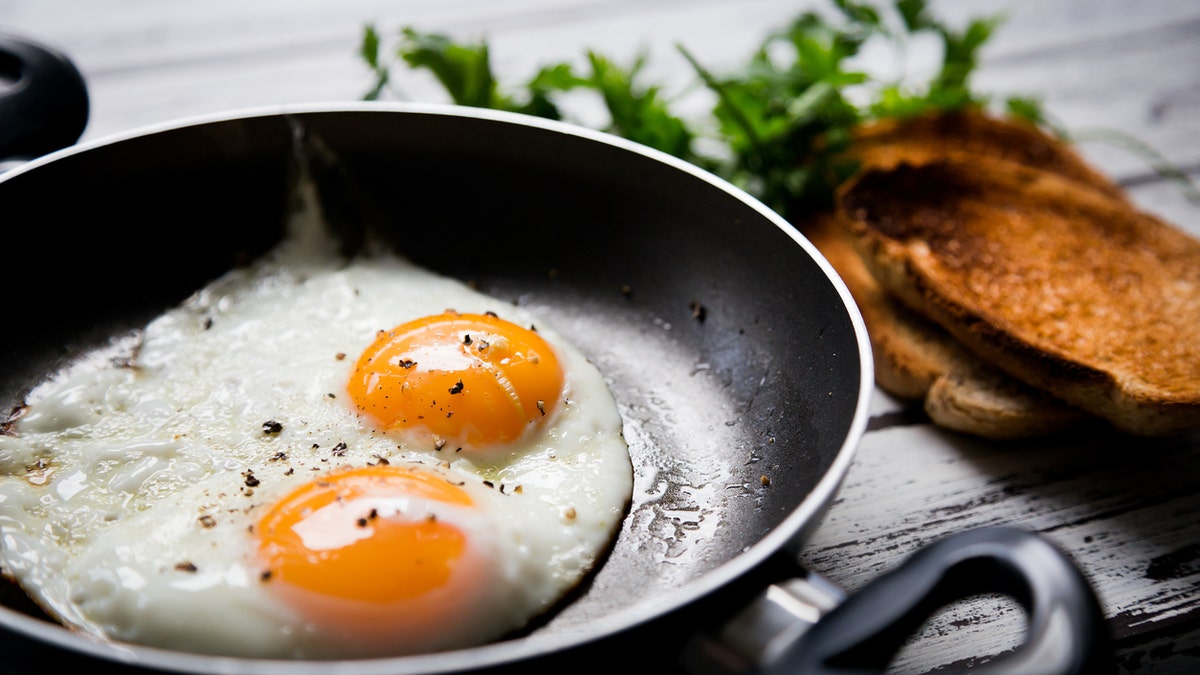 eggs in a pan istock