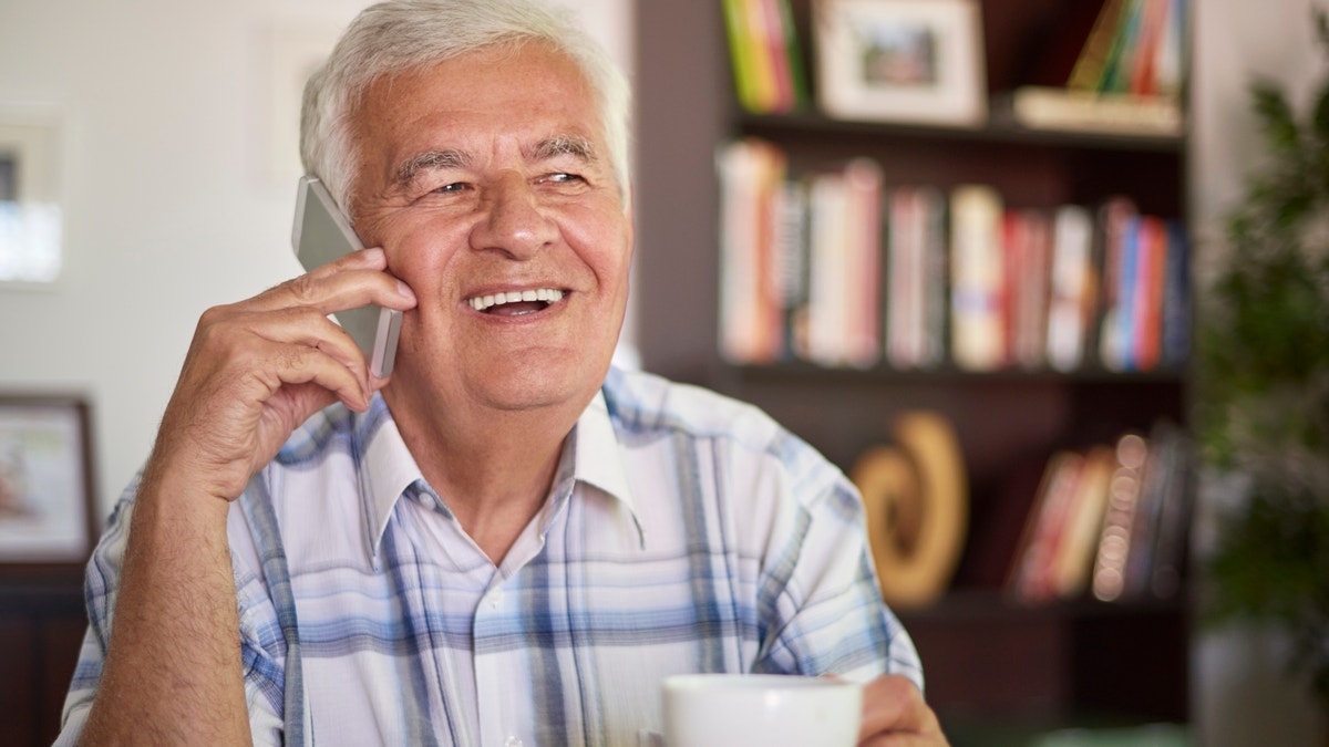 elderly man on the phone istock large