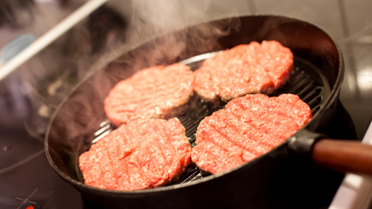 Frying Hamburgers