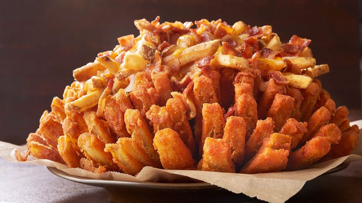 Outback Steakhouse Unveils 2 300 Calorie Bloomin Onion Topped With Bacon And Fries Fox News