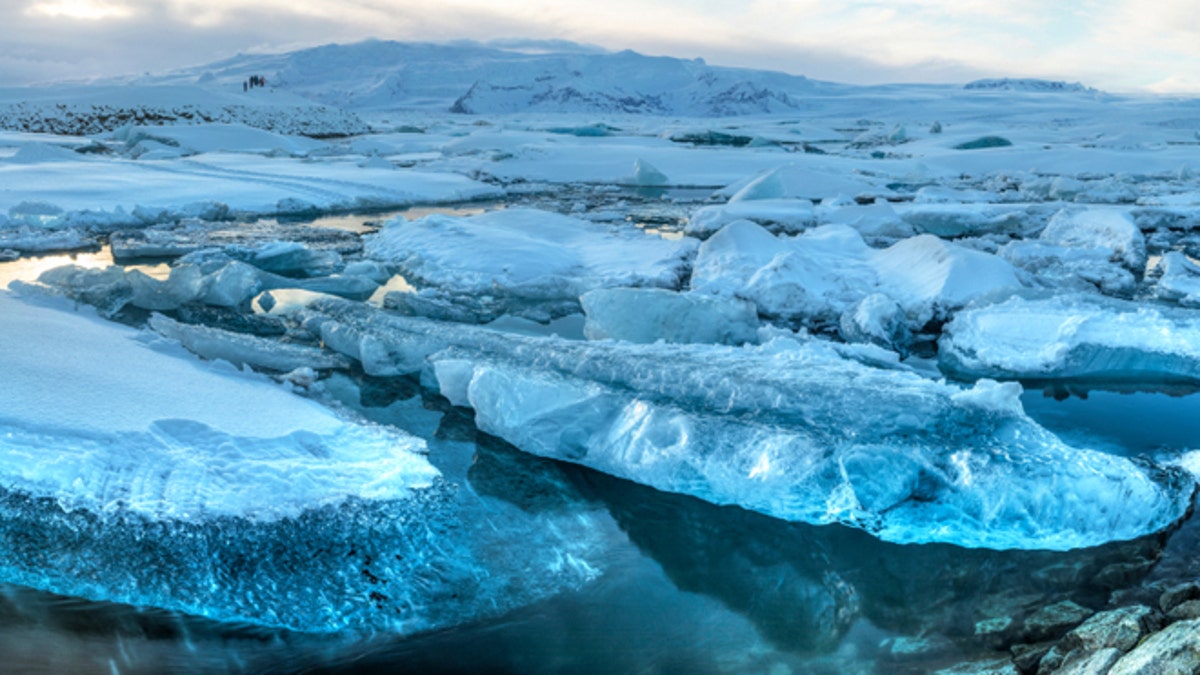 Jokulsarlon Iceberg Panorama
