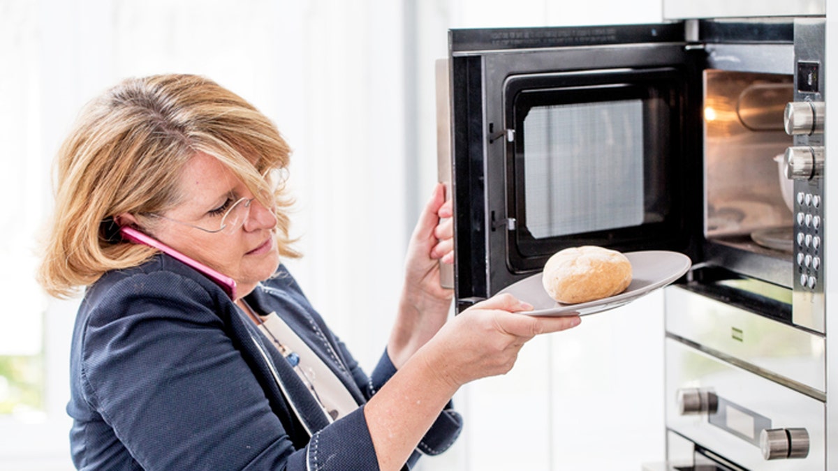 microwave woman