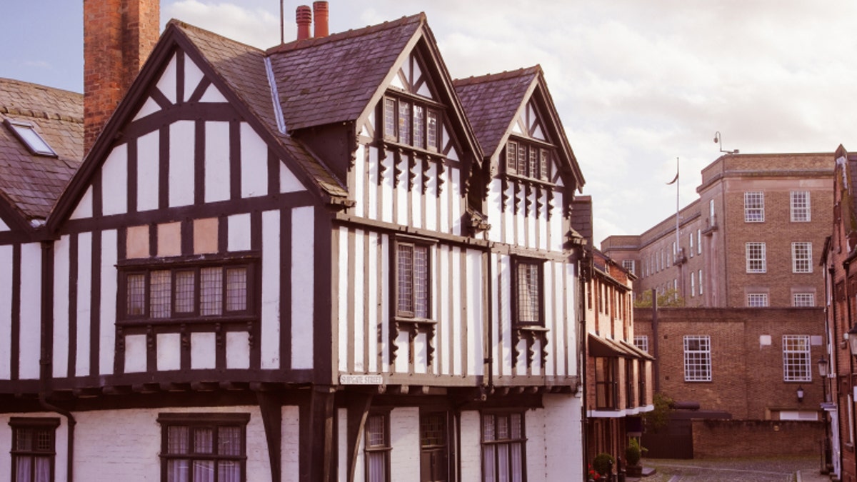 Half-Timbered English building