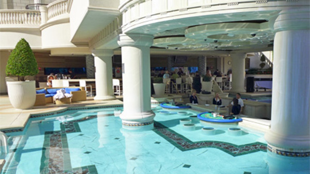 caesars palace pool swim up bar