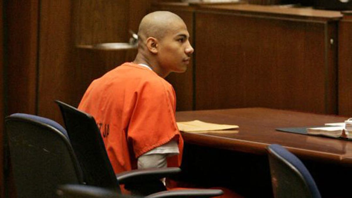 Pedro Espinoza is shown in court in 2008. He was later convicted of killing Jamiel Shaw.