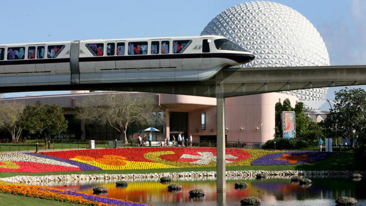 Three park attendees were engaged in a big fight at Epcot Center's Test Track attraction.