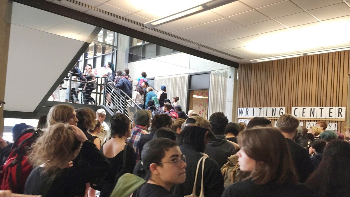 evergreen state protest