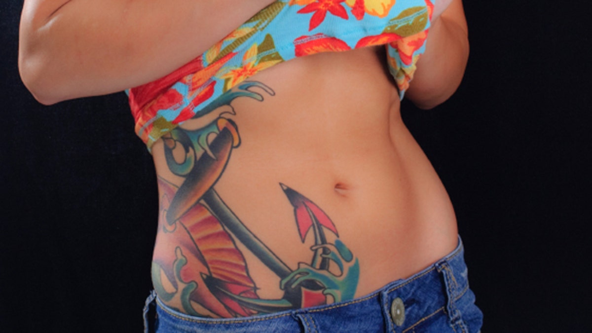 Beautiful Woman with Tattoo