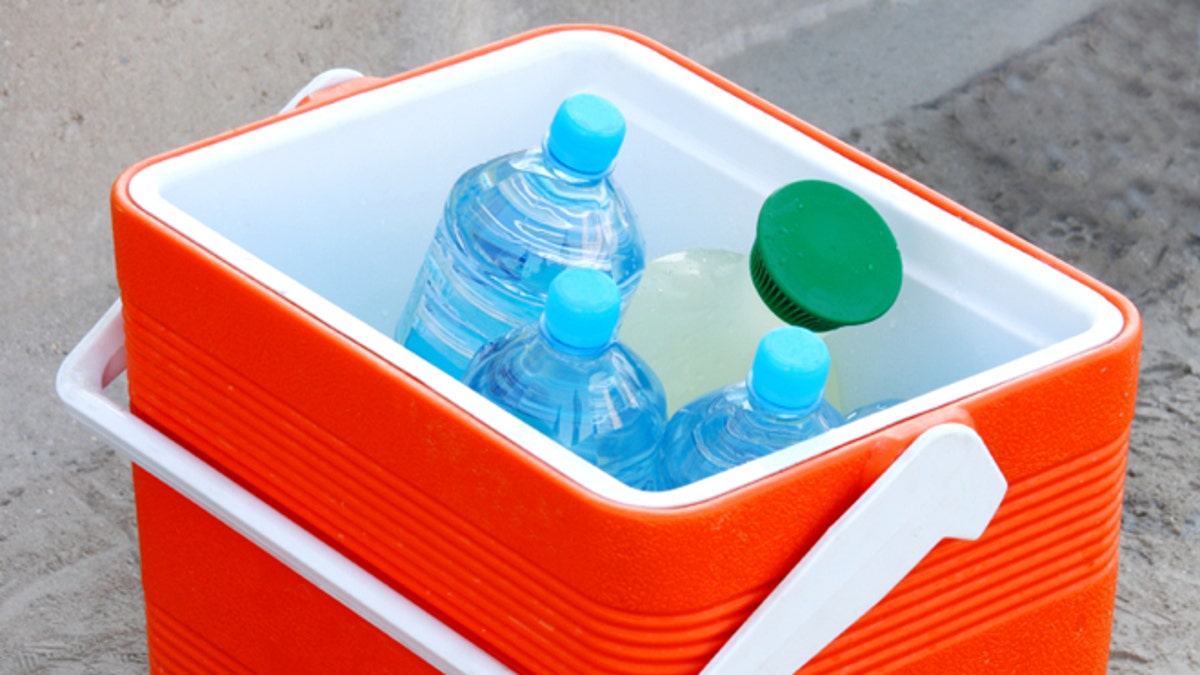 Cool box used for keeping chilled water and juice