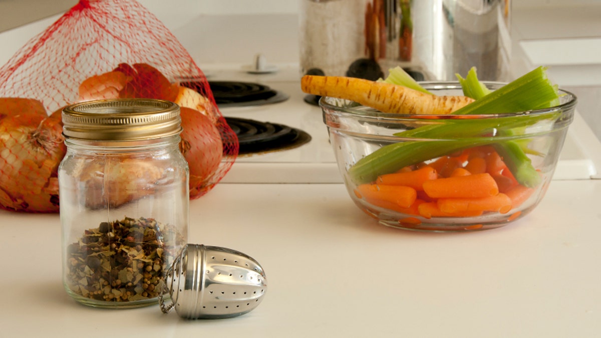 Soup ingredients ready to make