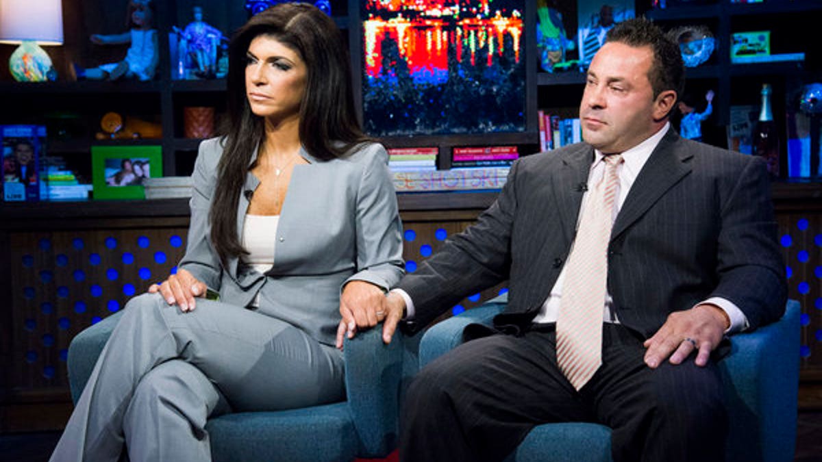 WATCH WHAT HAPPENS LIVE -- Episode 10056 -- Pictured: (l-r) Teresa Giudice, Joe Giudice -- (Photo by: Charles Sykes/Bravo)