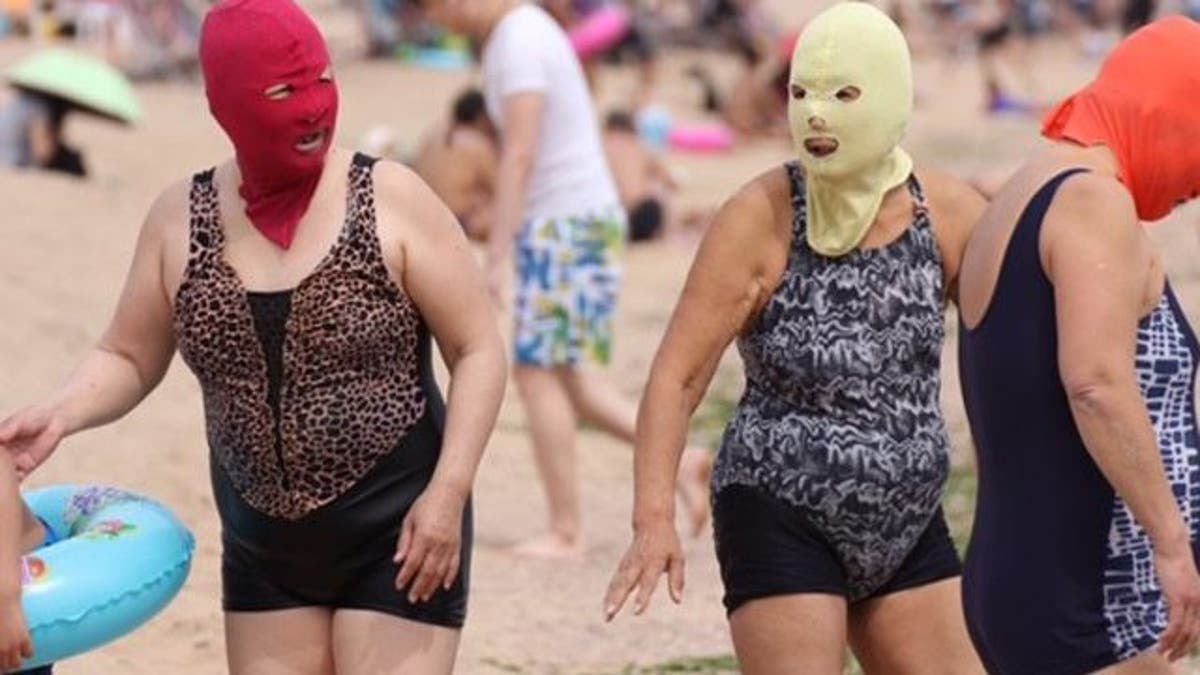What is a 'facekini'? Bizarre summer bathing trend sweeps the