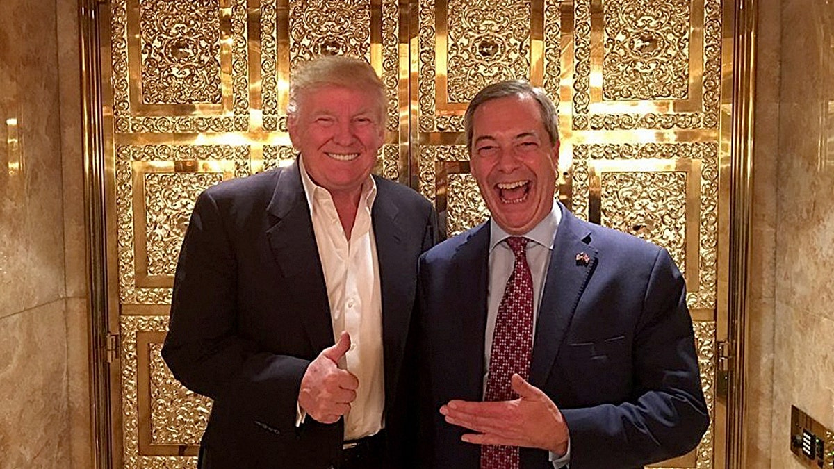 farage trump Twitter