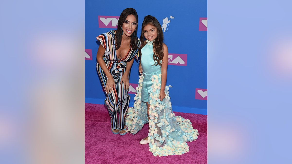 Farrah Abraham, left, and Sophia Laurent Abraham arrive at the MTV Video Music Awards at Radio City Music Hall on Monday, Aug. 20, 2018, in New York. (Photo by Evan Agostini/Invision/AP)