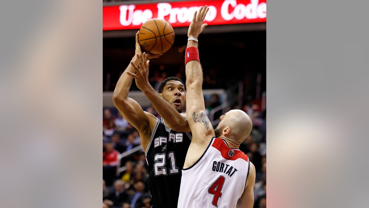 Spurs Wizards Basketball