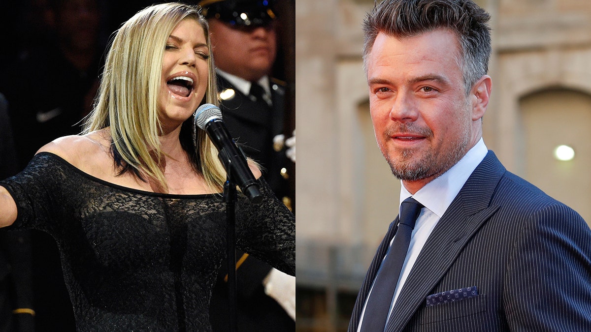 Josh Duhamel (right) defended his ex-wife Fergie's sultry performance of the national anthem.
