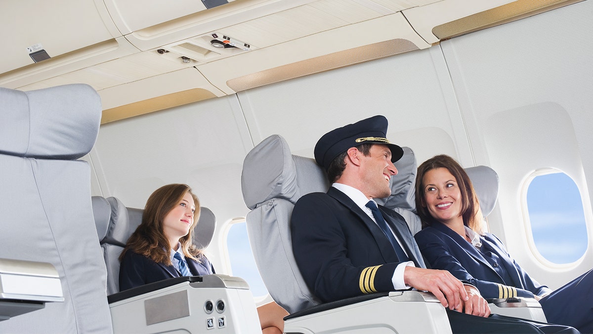 flight attendants on plane