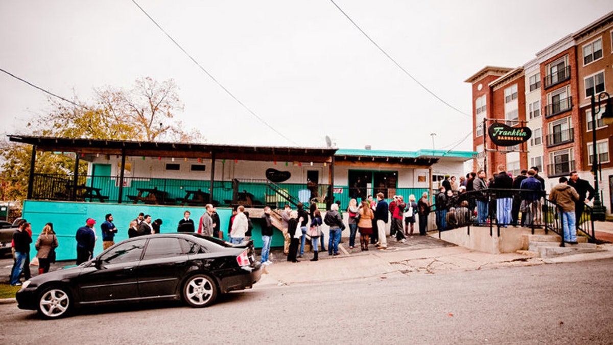 Franklin bbq outlet fire