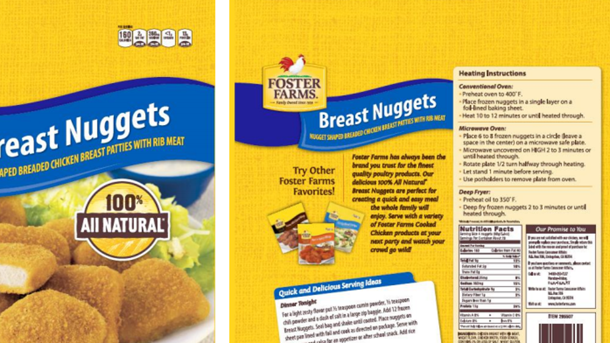 frozen chicken nugget recall