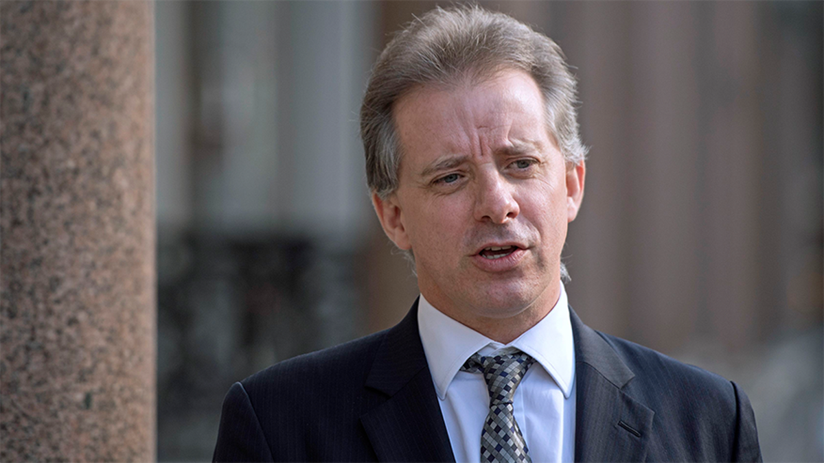 Christopher Steele, former British intelligence officer in London Tuesday March 7, 2017 where he has spoken to the media for the first time . Steele who compiled an explosive and unproven dossier on President Donald Trump’s purported activities in Russia has returned to work. Christopher Steele said Tuesday he is “really pleased” to be back at work in London after a prolonged period out of public view. He went into hiding in January. (Victoria Jones/PA via AP)