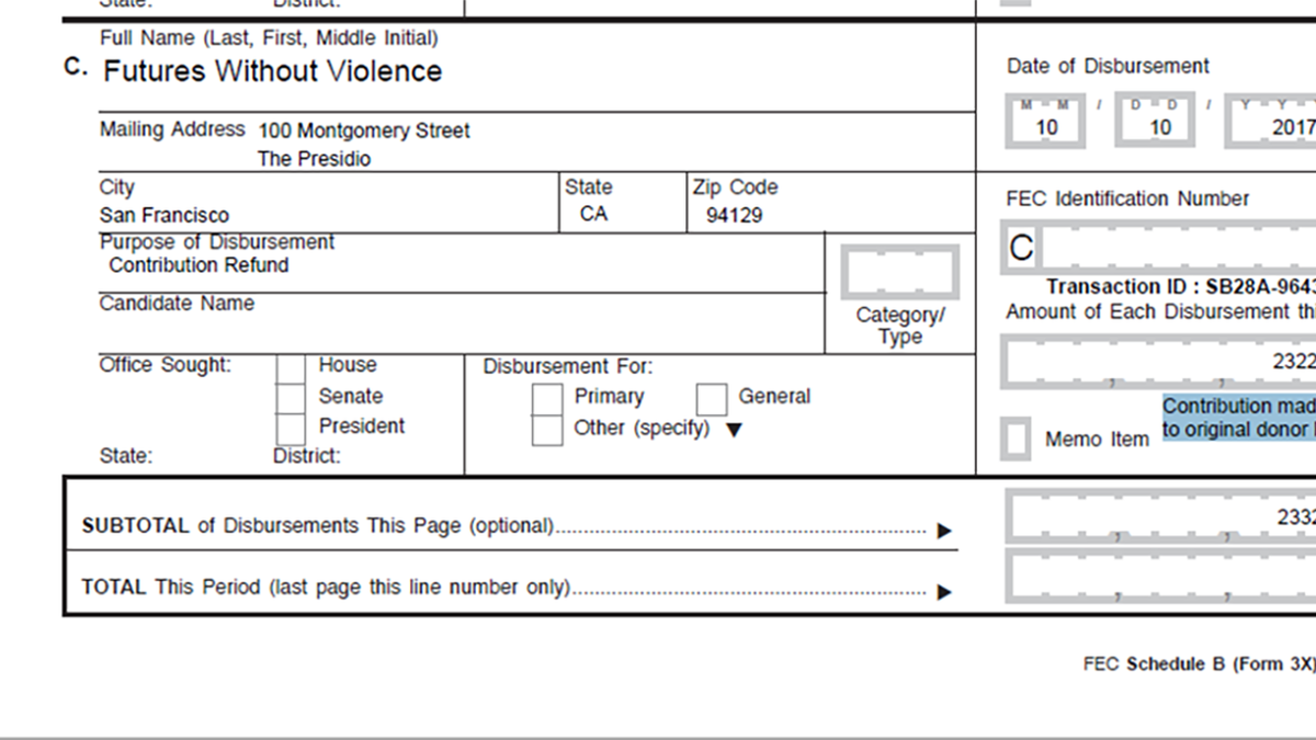 Futures Without Violence FEC